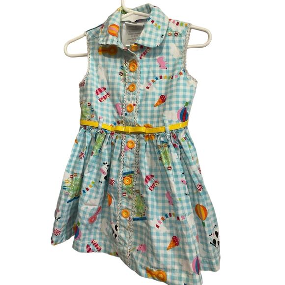 Nannette Kids Sleeveless Dress With Belt Size 2T - Picture 1 of 14